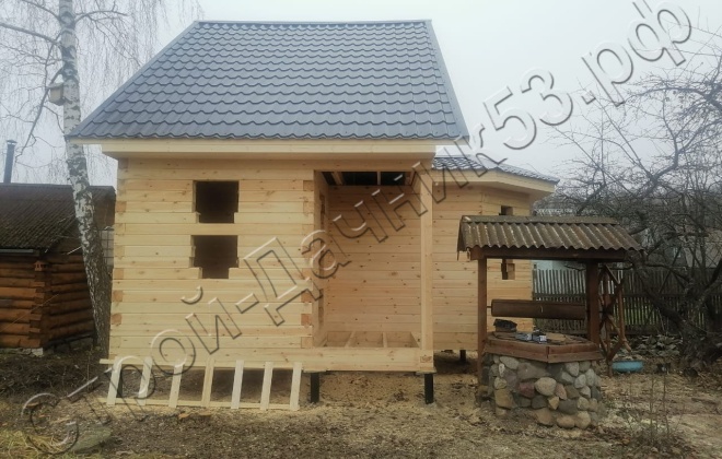 3 Брусовая баня Б-12, 7,5х6м, 51М², Тверская область, Конаковский район, СНТ Машиностроитель (3)